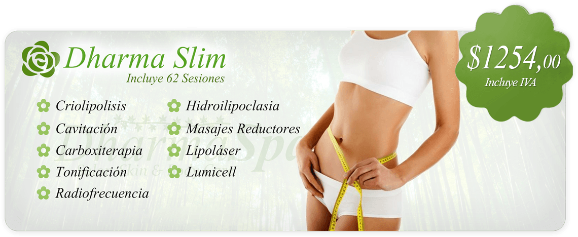 El cuerpo perfecto, Dharma Slim, Masajes reductores tratamiento completo , spa ecuador